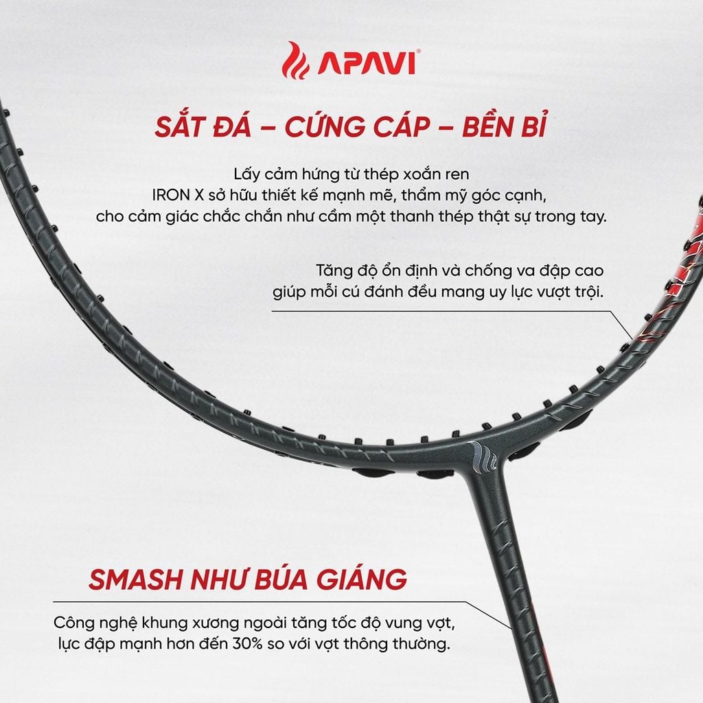 Vợt cầu lông Apavi Iron X
