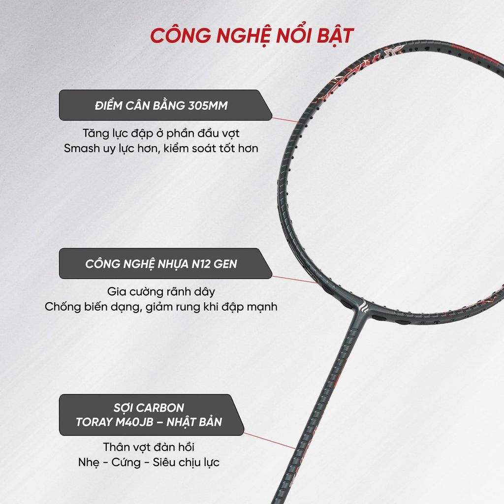 Vợt cầu lông Apavi Iron X