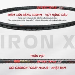 Vợt cầu lông Apavi Iron X