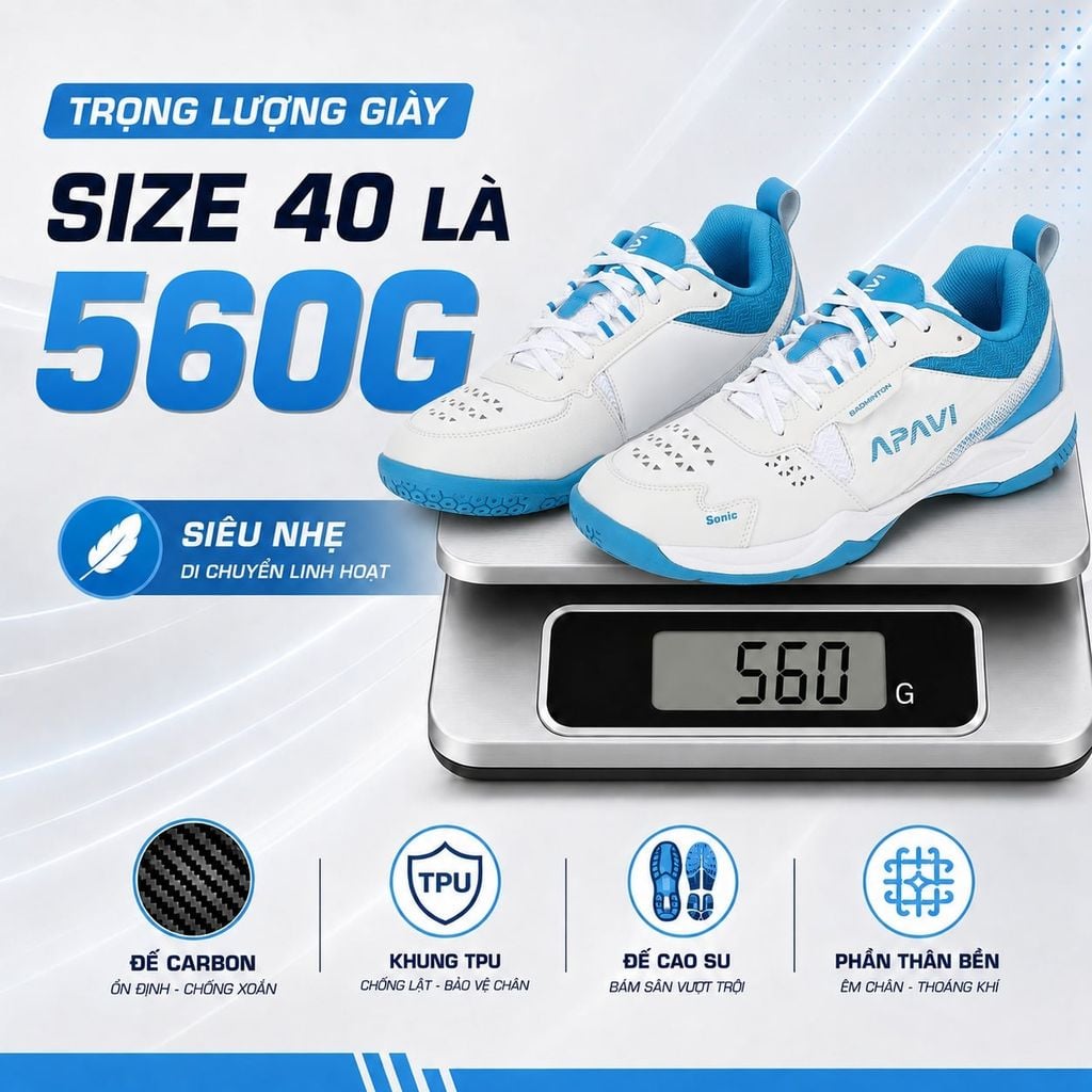 Giày Cầu Lông APAVI SONIC