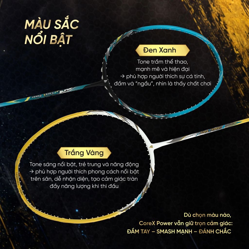 Vợt Cầu Lông CoreX Power – Cán Nhựa