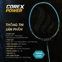 Vợt Cầu Lông CoreX Power – Cán Nhựa