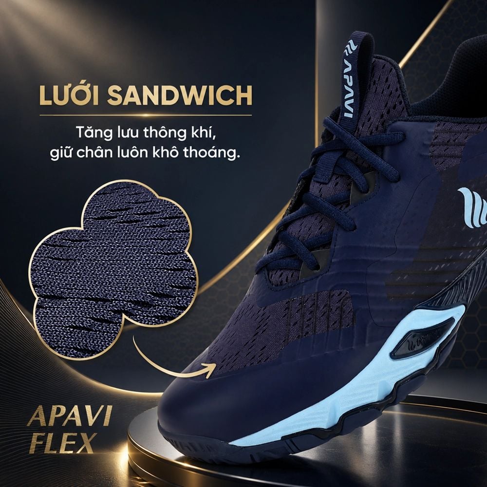 Giày Pickleball APAVI FLEX – Nhẹ, Linh Hoạt