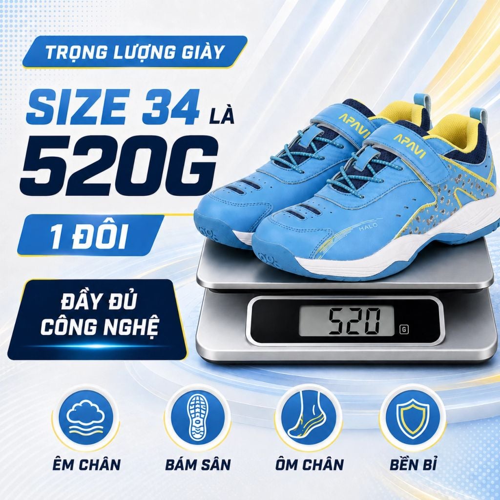 Giày Cầu Lông Trẻ Em APAVI HALO