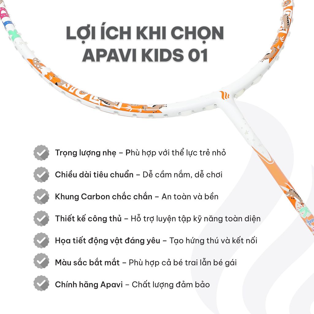 Vợt cầu lông trẻ em Apavi Kids 01