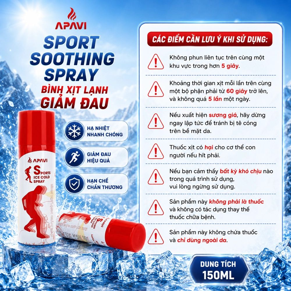 Xịt Lạnh Thể Thao APAVI S-150