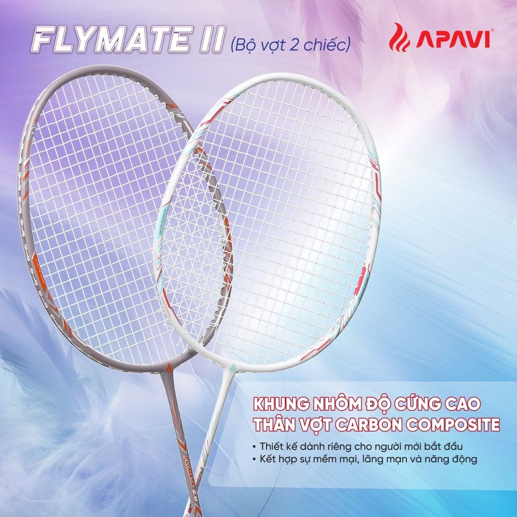 Vợt Cầu Lông APAVI Flymate II – 2 Vợt