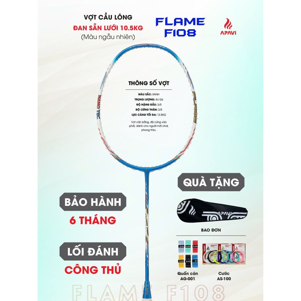 Vợt cầu lông Apavi Flame F108