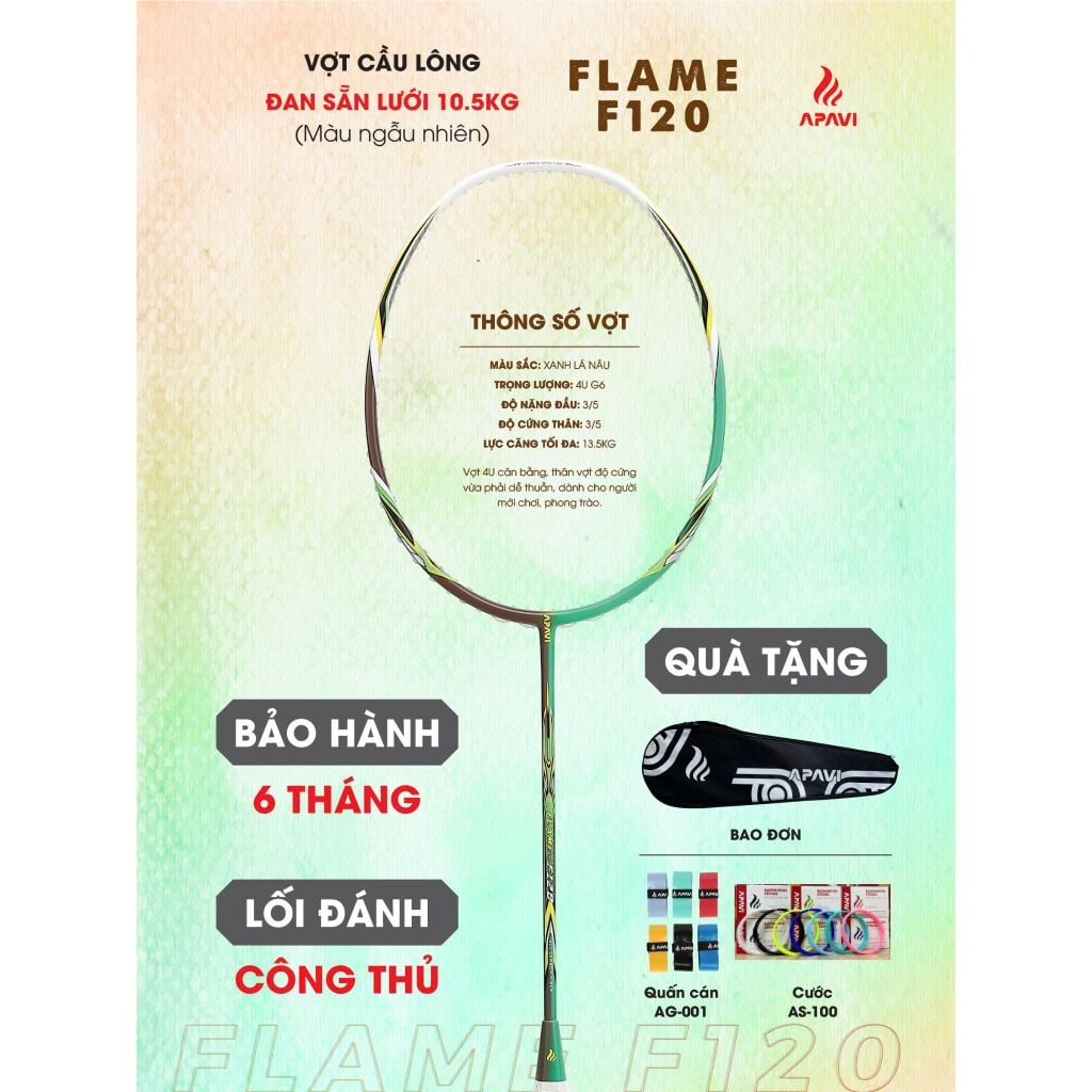 Vợt cầu lông Apavi Flame F120