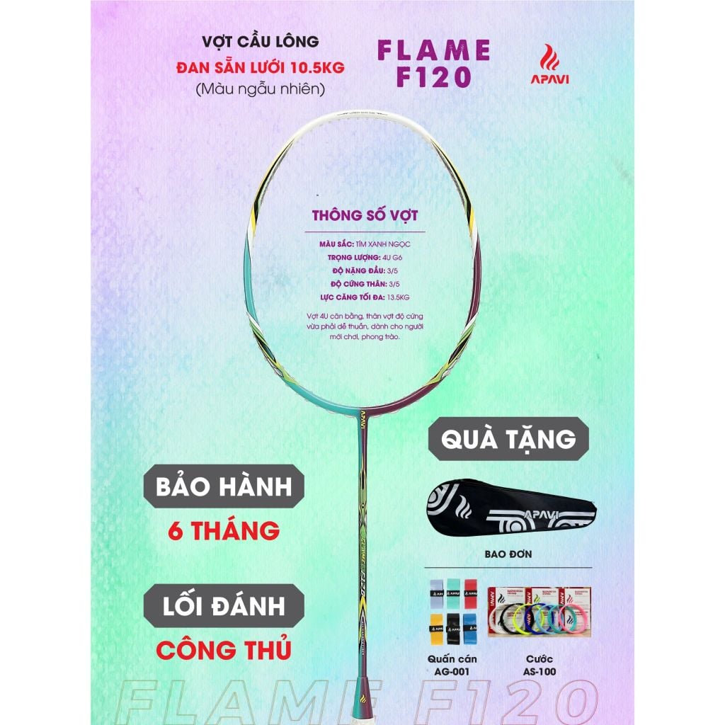 Vợt cầu lông Apavi Flame F120