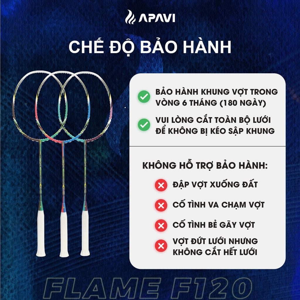 Vợt cầu lông Apavi Flame F120