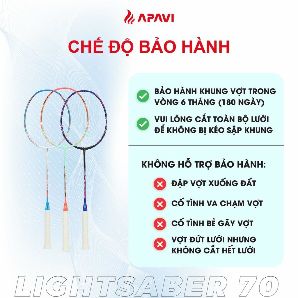 Vợt cầu lông Apavi Lightsaber 70