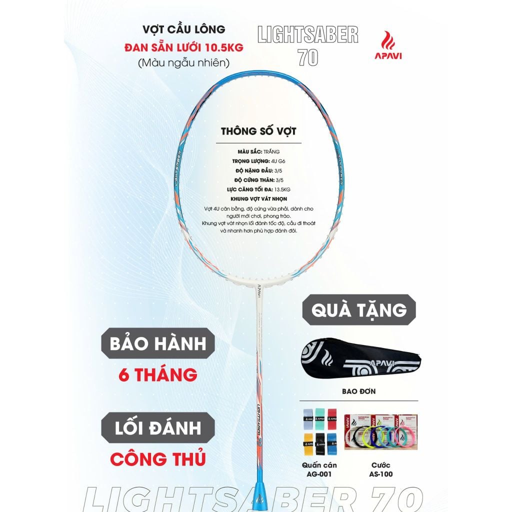 Vợt cầu lông Apavi Lightsaber 70