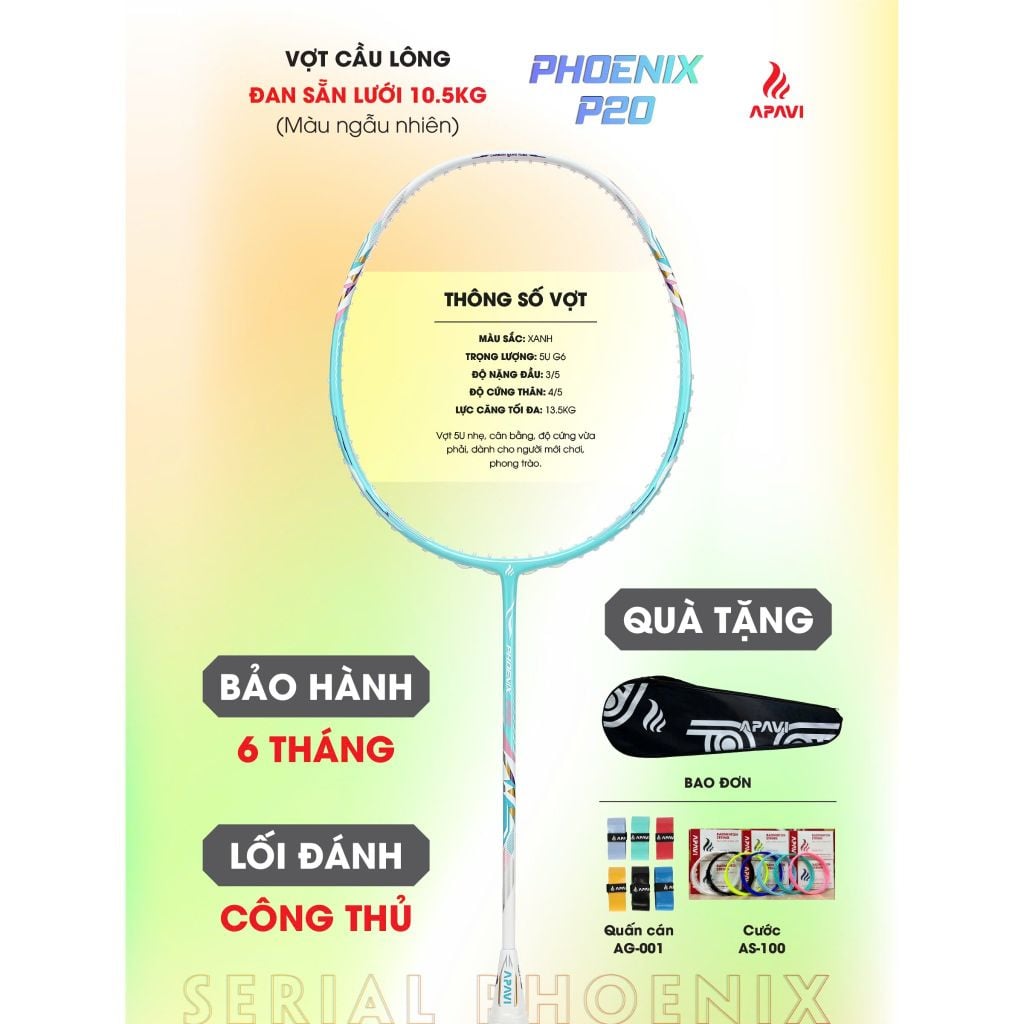Vợt cầu lông Apavi Phoenix P20