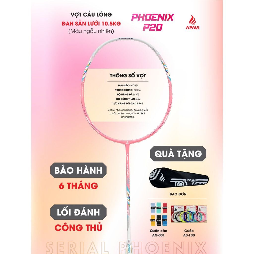Vợt cầu lông Apavi Phoenix P20