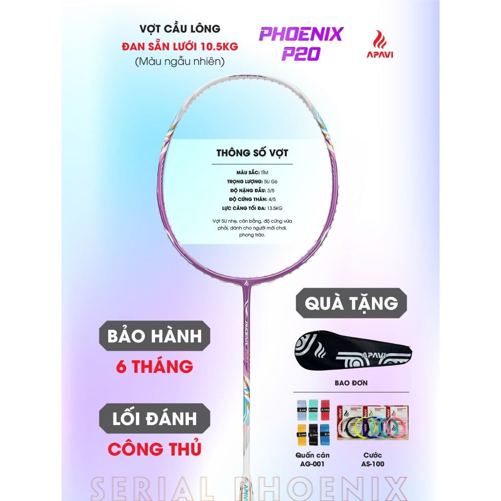 Vợt cầu lông Apavi Phoenix P20