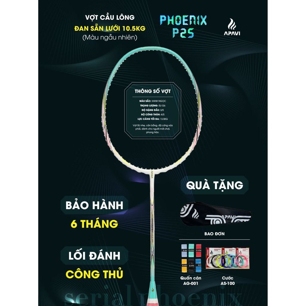 Vợt cầu lông Apavi Phoenix P25
