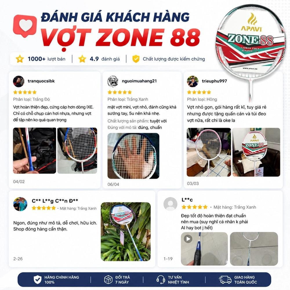 Vợt Tập Điểm Ngọt APAVI Zone 88