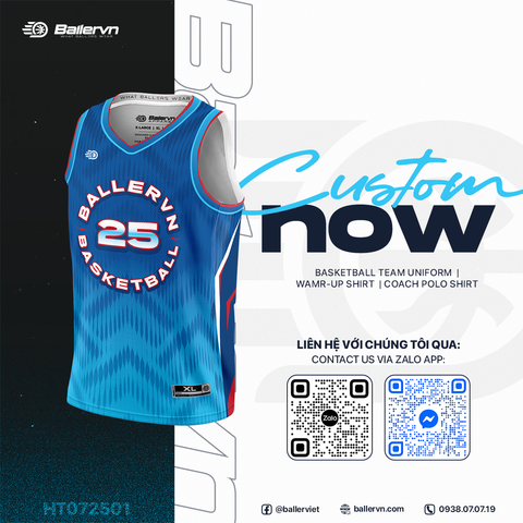 Mẫu Thiết kế Đồng phục Bóng rổ đội - HT072501