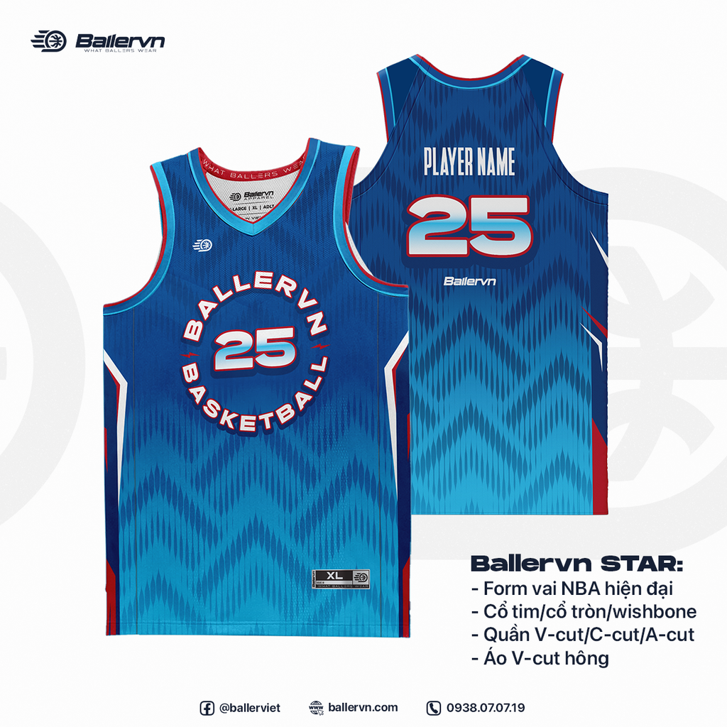 Mẫu Thiết kế Đồng phục Bóng rổ đội - HT072501