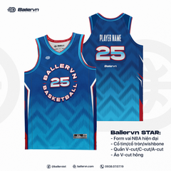 Mẫu Thiết kế Đồng phục Bóng rổ đội - HT072501