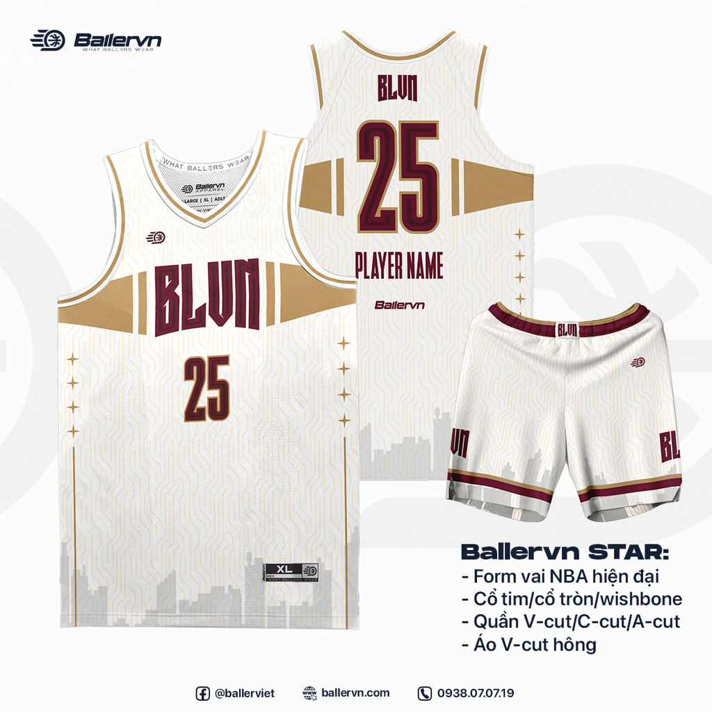Mẫu Thiết kế Đồng phục Bóng rổ đội - HT251101