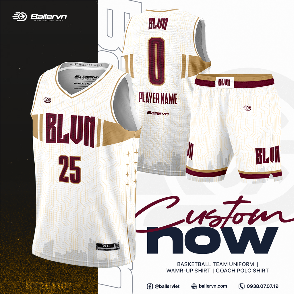 Mẫu Thiết kế Đồng phục Bóng rổ đội - HT251101