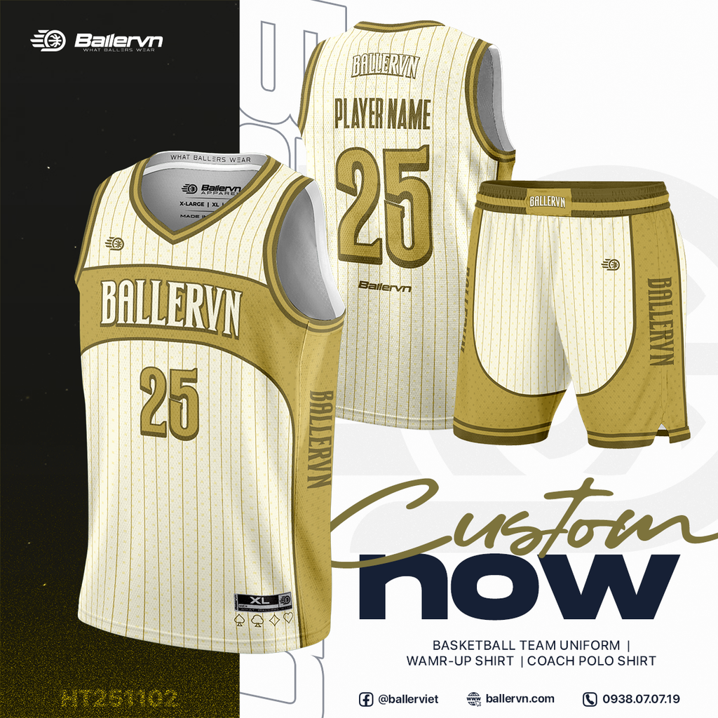 Mẫu Thiết kế Đồng phục Bóng rổ đội - HT251102