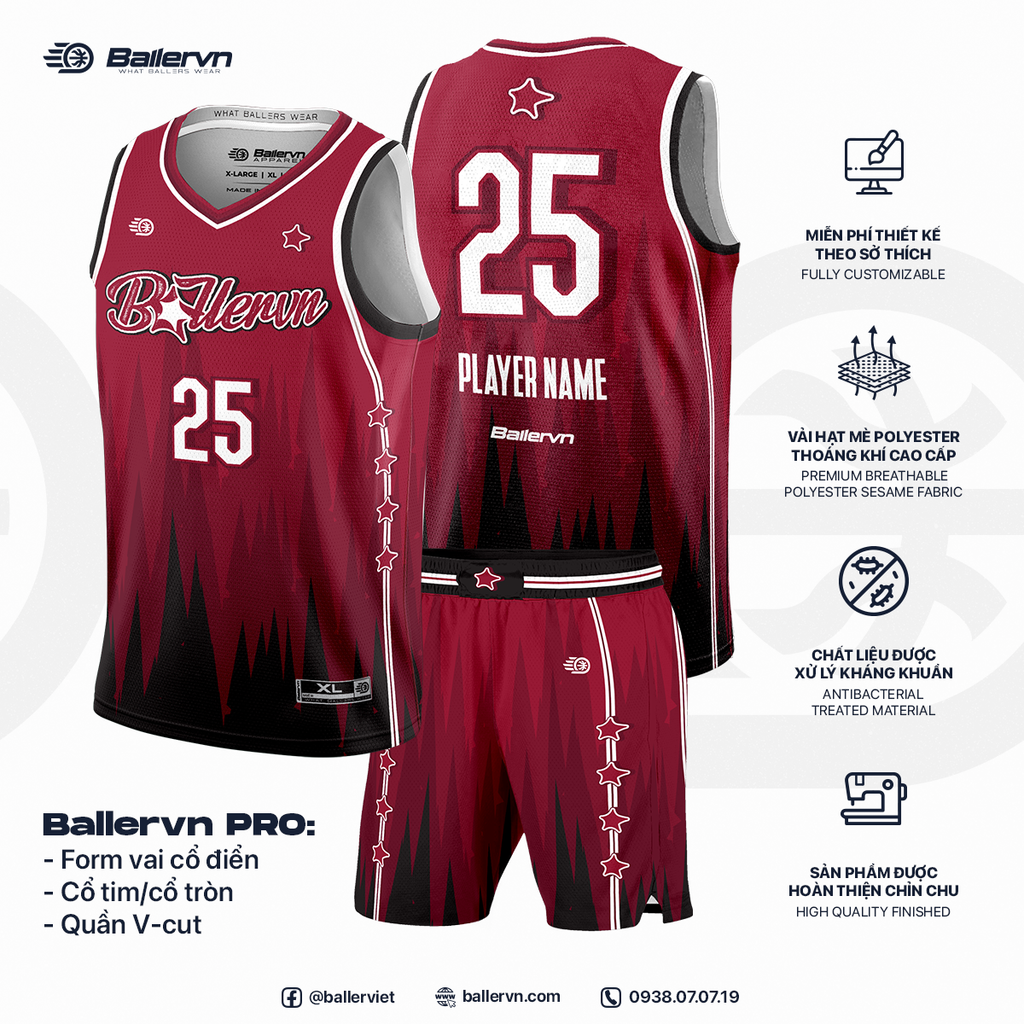 Mẫu Thiết kế Đồng phục Bóng rổ đội - HT251104