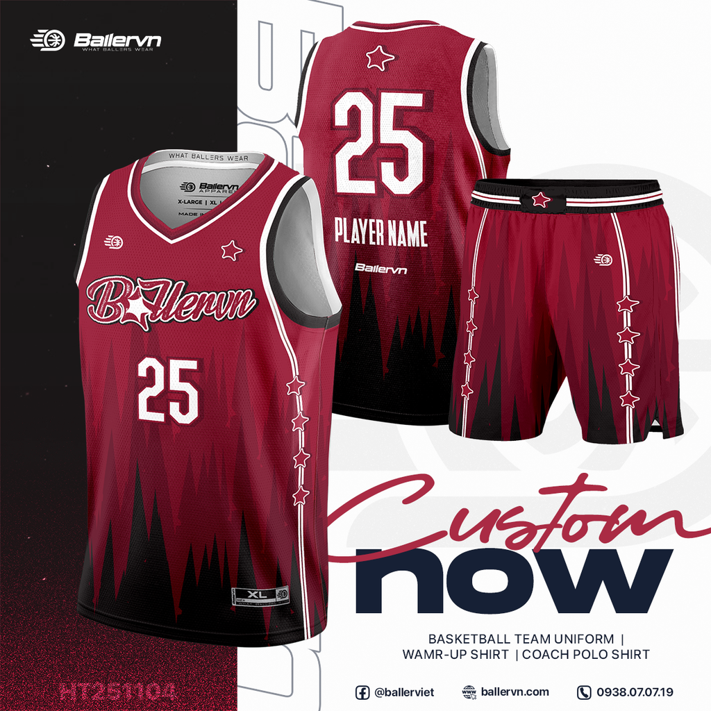 Mẫu Thiết kế Đồng phục Bóng rổ đội - HT251104