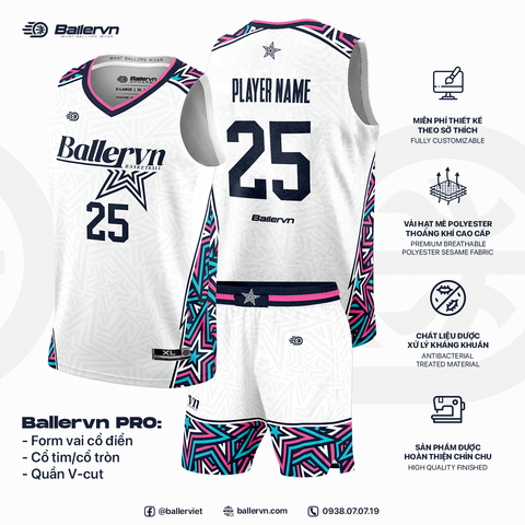 Mẫu Thiết kế Đồng phục Bóng rổ đội - HT251105