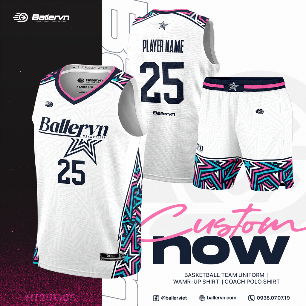 Mẫu Thiết kế Đồng phục Bóng rổ đội - HT251105