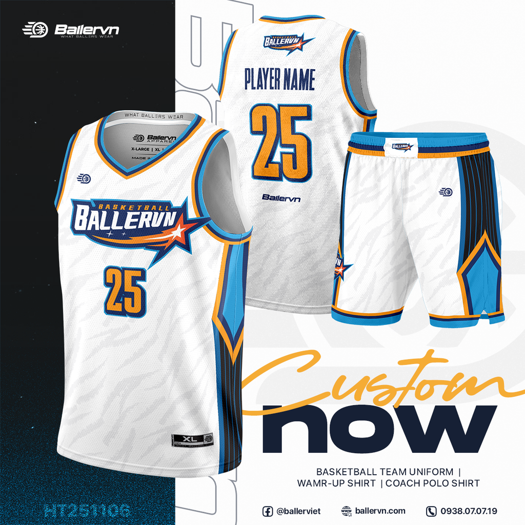 Mẫu Thiết kế Đồng phục Bóng rổ đội - HT251106