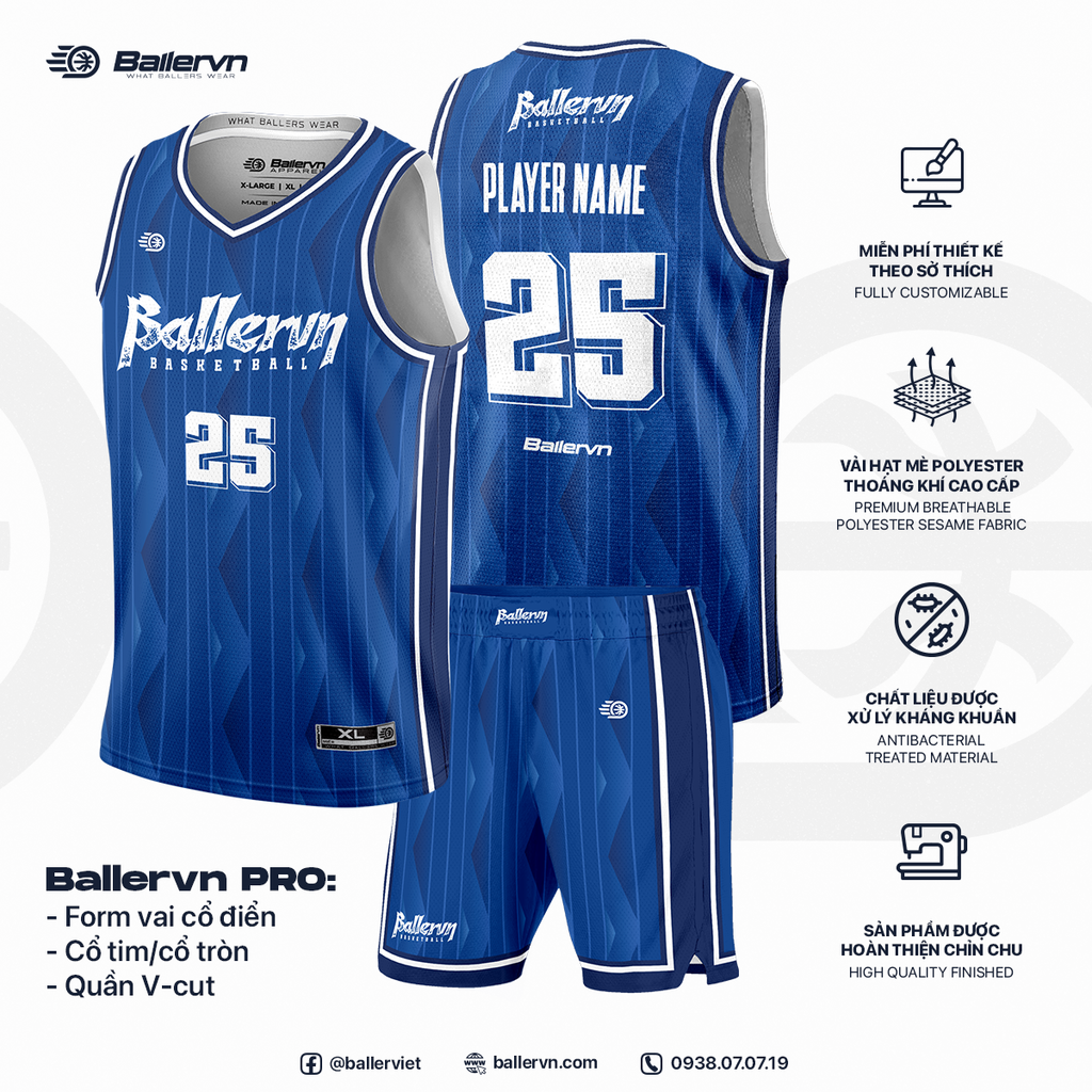 Mẫu Thiết kế Đồng phục Bóng rổ đội - HT251107
