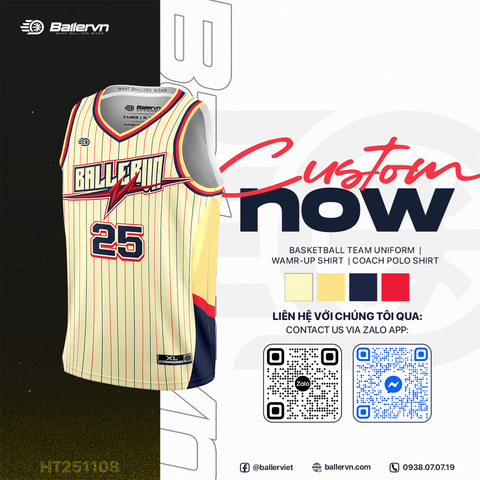 Mẫu Thiết kế Đồng phục Bóng rổ đội - HT251108