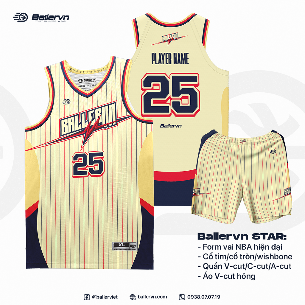 Mẫu Thiết kế Đồng phục Bóng rổ đội - HT251108