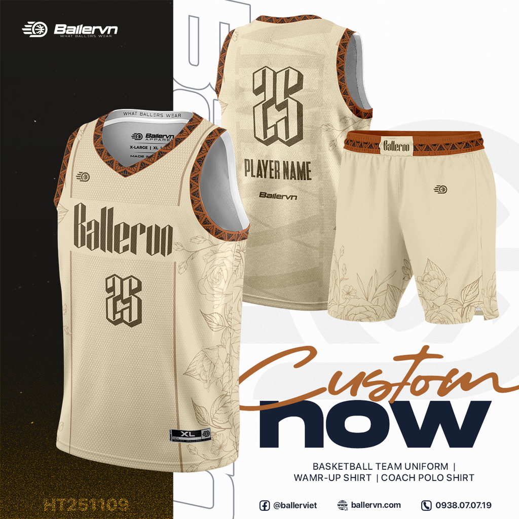 Mẫu Thiết kế Đồng phục Bóng rổ đội - HT251109