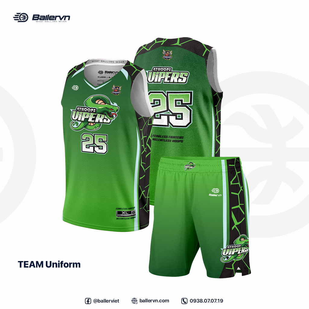 Mẫu Thiết kế Đồng phục đội 47Hoops Vipers