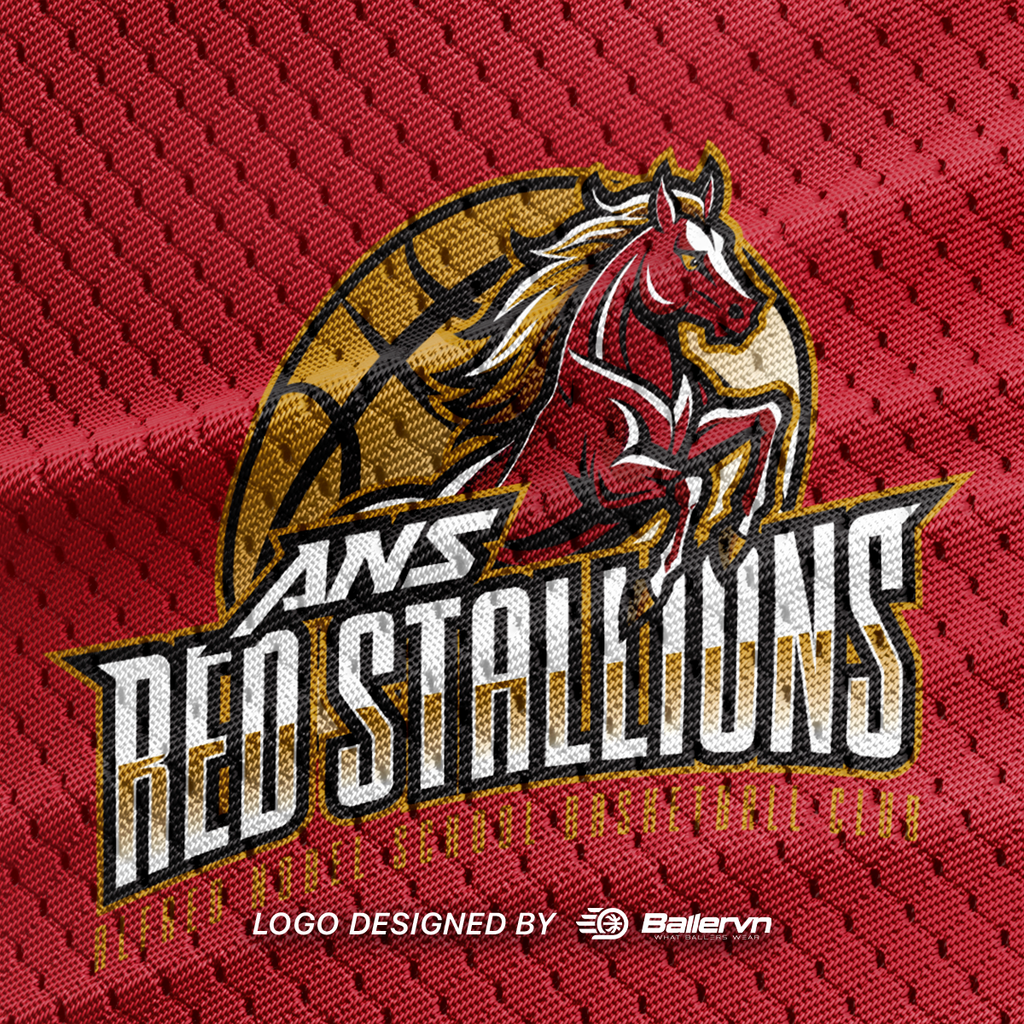 Mẫu Thiết kế Đồng phục CLB Phổ thông Liên cấp Alfred Nobel Hà Nội - ANS Red Stallions