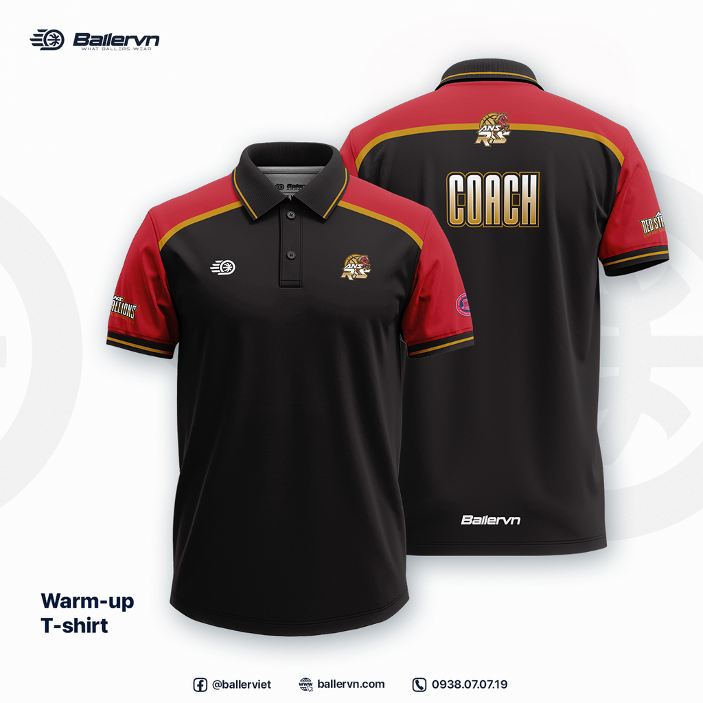 Mẫu Thiết kế Đồng phục CLB Phổ thông Liên cấp Alfred Nobel Hà Nội - ANS Red Stallions