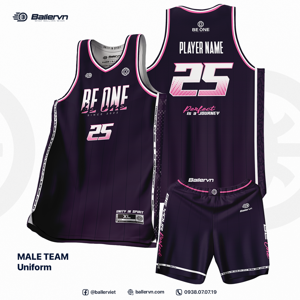 Mẫu Thiết kế Đồng phục CLB Be One Basketball - MALE TEAM