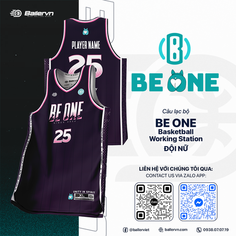 Mẫu Thiết kế Đồng phục CLB Be One Basketball - FEMALE TEAM