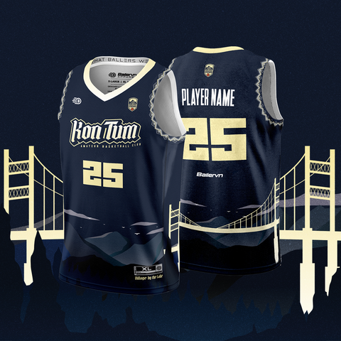 Mẫu Thiết kế Đồng phục CLB Hội Bóng rổ Không chuyên Kon Tum