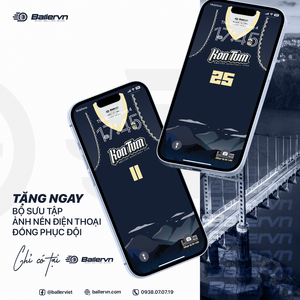 Mẫu Thiết kế Đồng phục CLB Hội Bóng rổ Không chuyên Kon Tum