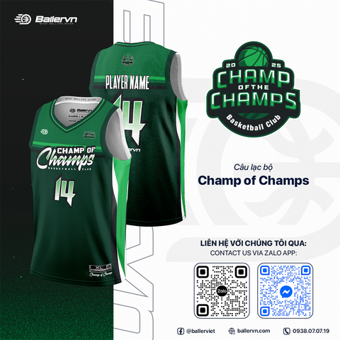 Mẫu Thiết kế Đồng phục CLB Champ of Champs