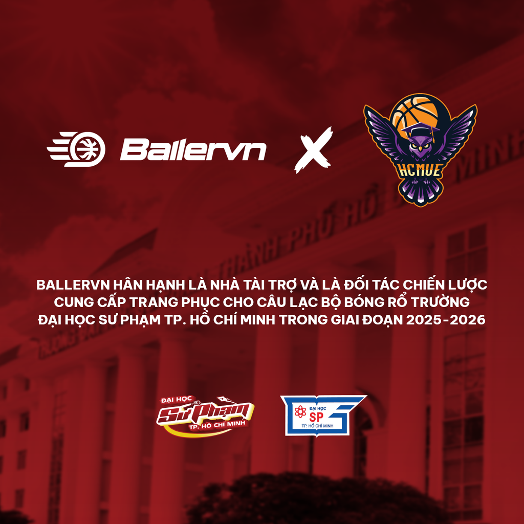 Mẫu Thiết kế Đồng phục CLB Bóng rổ ĐH Sư Phạm TP.HCM 2025 (AWAY)