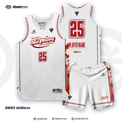 Mẫu Thiết kế Đồng phục CLB Bóng rổ ĐH Sư Phạm TP.HCM 2025 (AWAY)