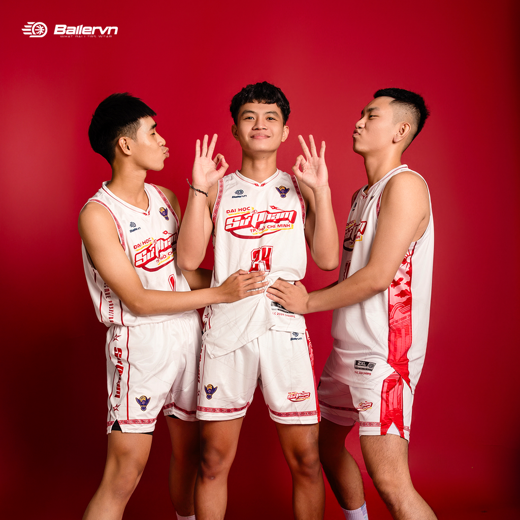 Mẫu Thiết kế Đồng phục CLB Bóng rổ ĐH Sư Phạm TP.HCM 2025 (AWAY)