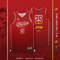 Mẫu Thiết kế Đồng phục CLB Bóng rổ ĐH Sư Phạm TP.HCM 2025 (HOME)
