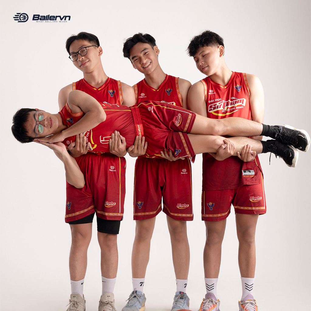 Mẫu Thiết kế Đồng phục CLB Bóng rổ ĐH Sư Phạm TP.HCM 2025 (HOME)